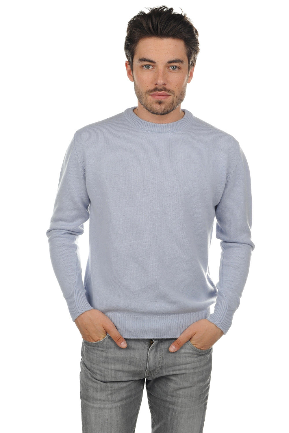 Nestor 4F aus Kaschmir für Herren - Himmelblau - Mahogany