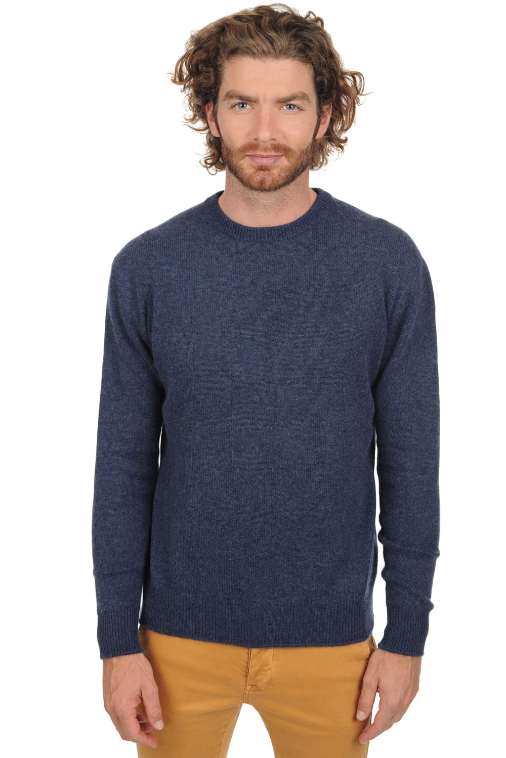 Nestor 4F Kaschmirpullover Herren - Indigo - Mahogany