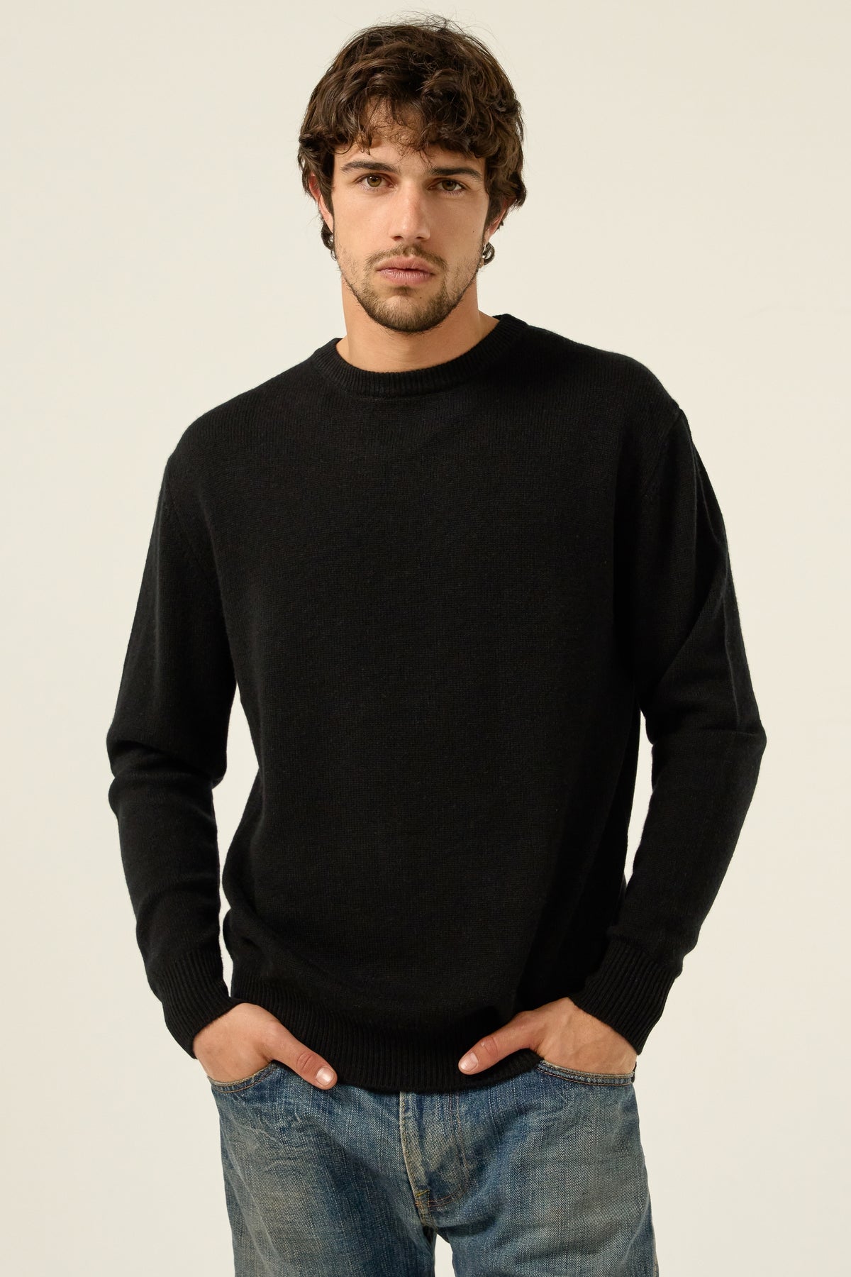 Nestor 4F Kaschmirpullover Herren - Schwarz - Mahogany