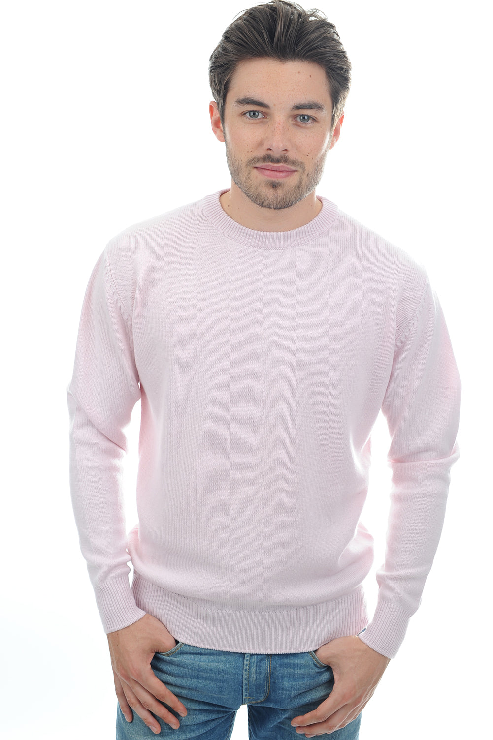 Nestor 4F Kaschmirpullover Herren - Blassrosa - Mahogany
