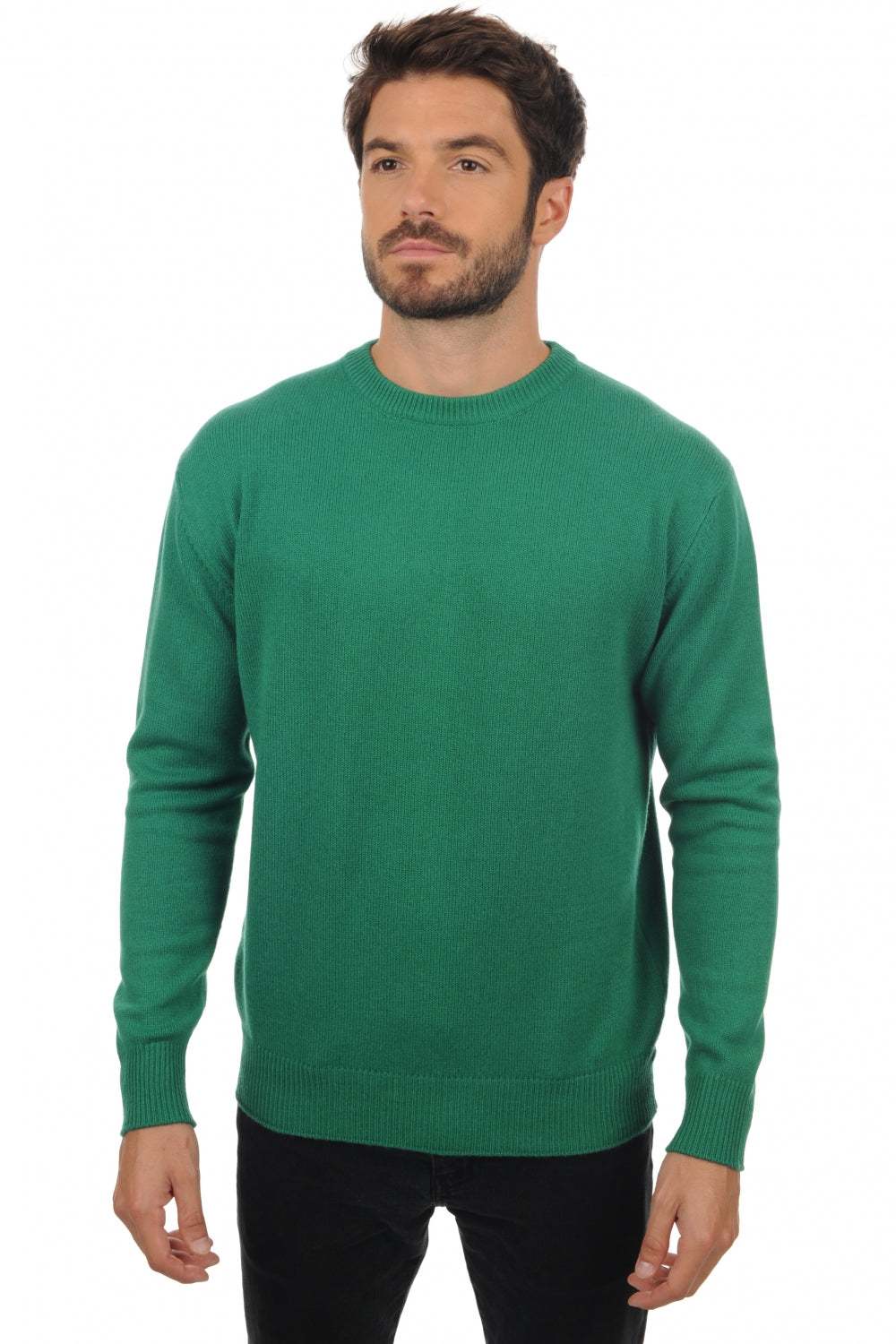 Nestor 4F Kaschmirpullover Herren - Englischgrün - Mahogany
