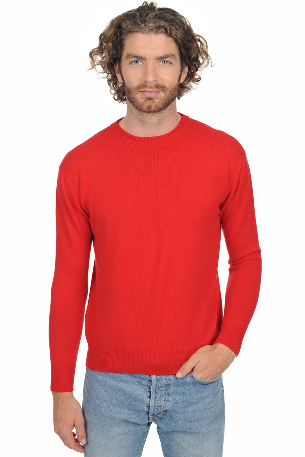 Nestor Premium aus Kaschmir für Herren - rot - Mahogany