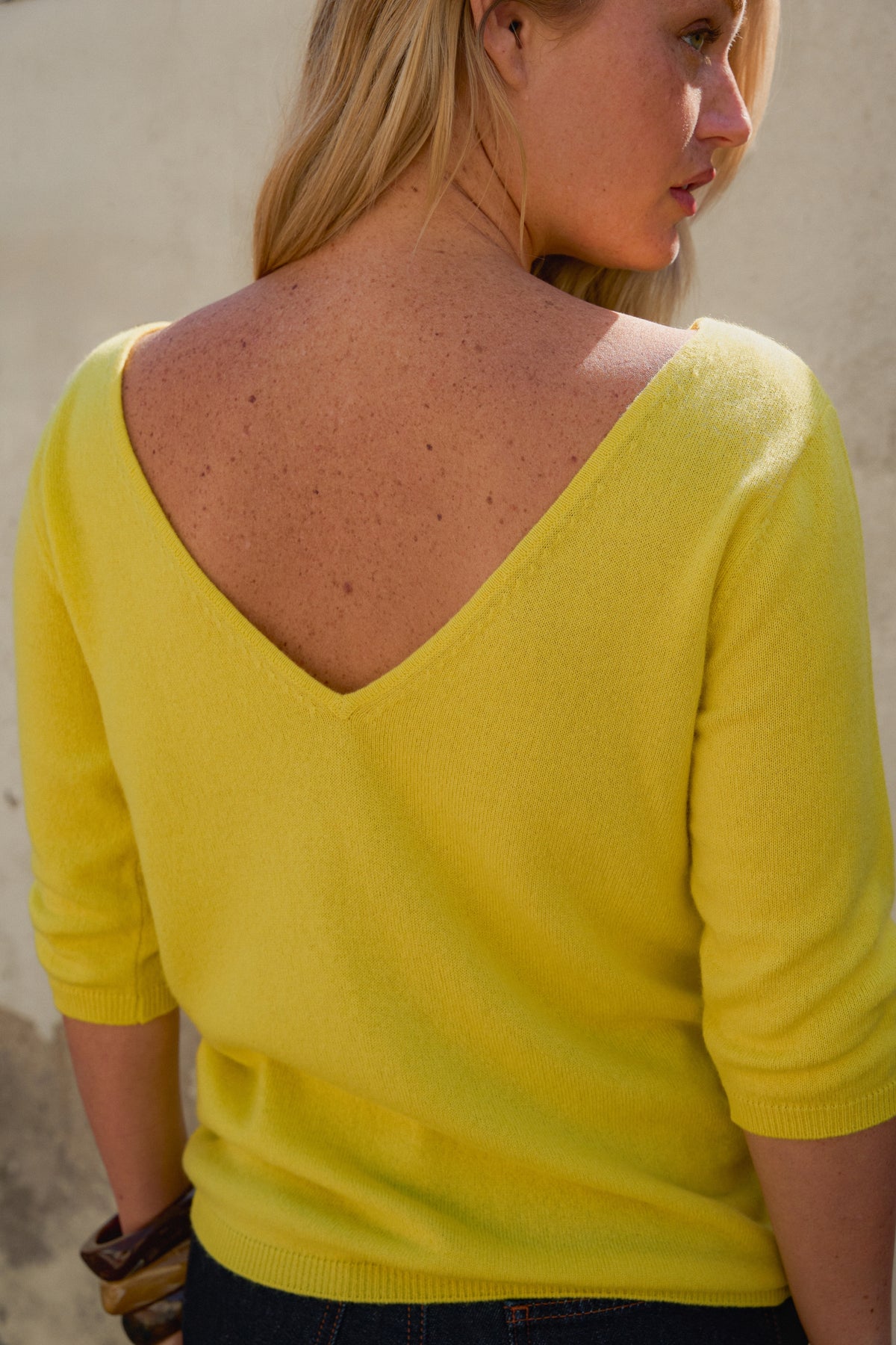 Odessa en cachemire femme - Vue 6 - maize - Mahogany
