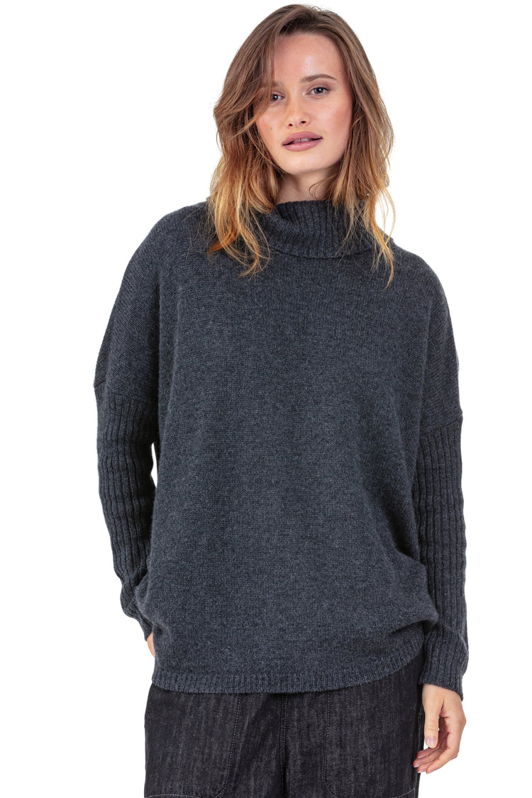 Paprikae aus Kaschmir für Damen - Ansicht 3 - anthracite chiné - Mahogany