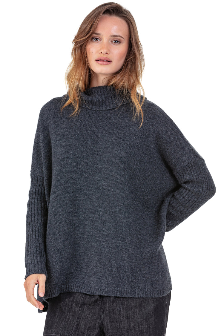 Paprikae aus Kaschmir für Damen - Ansicht 1 - anthracite chiné - Mahogany