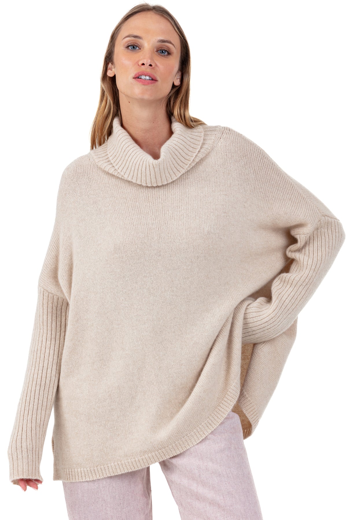 Paprikae Kaschmirpullover Damen - natural beige - Mahogany