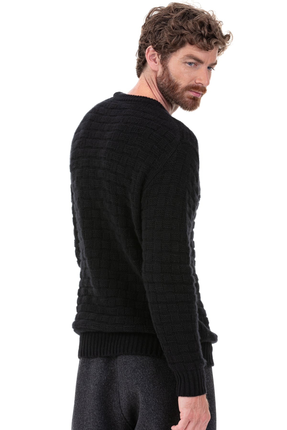 Pedro en cachemire homme - Vue 2 - noir - Mahogany