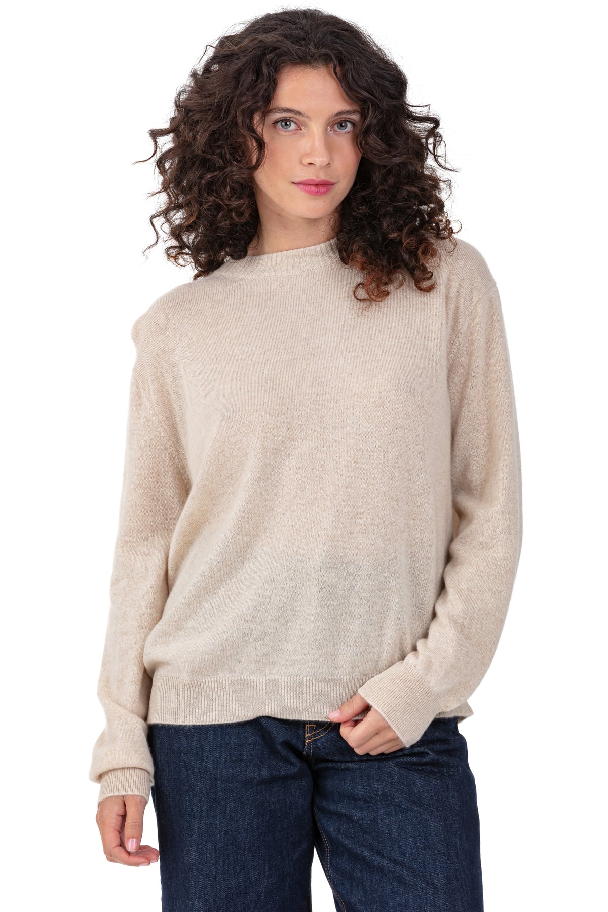 Philippine aus Kaschmir für Damen - natural beige - Mahogany