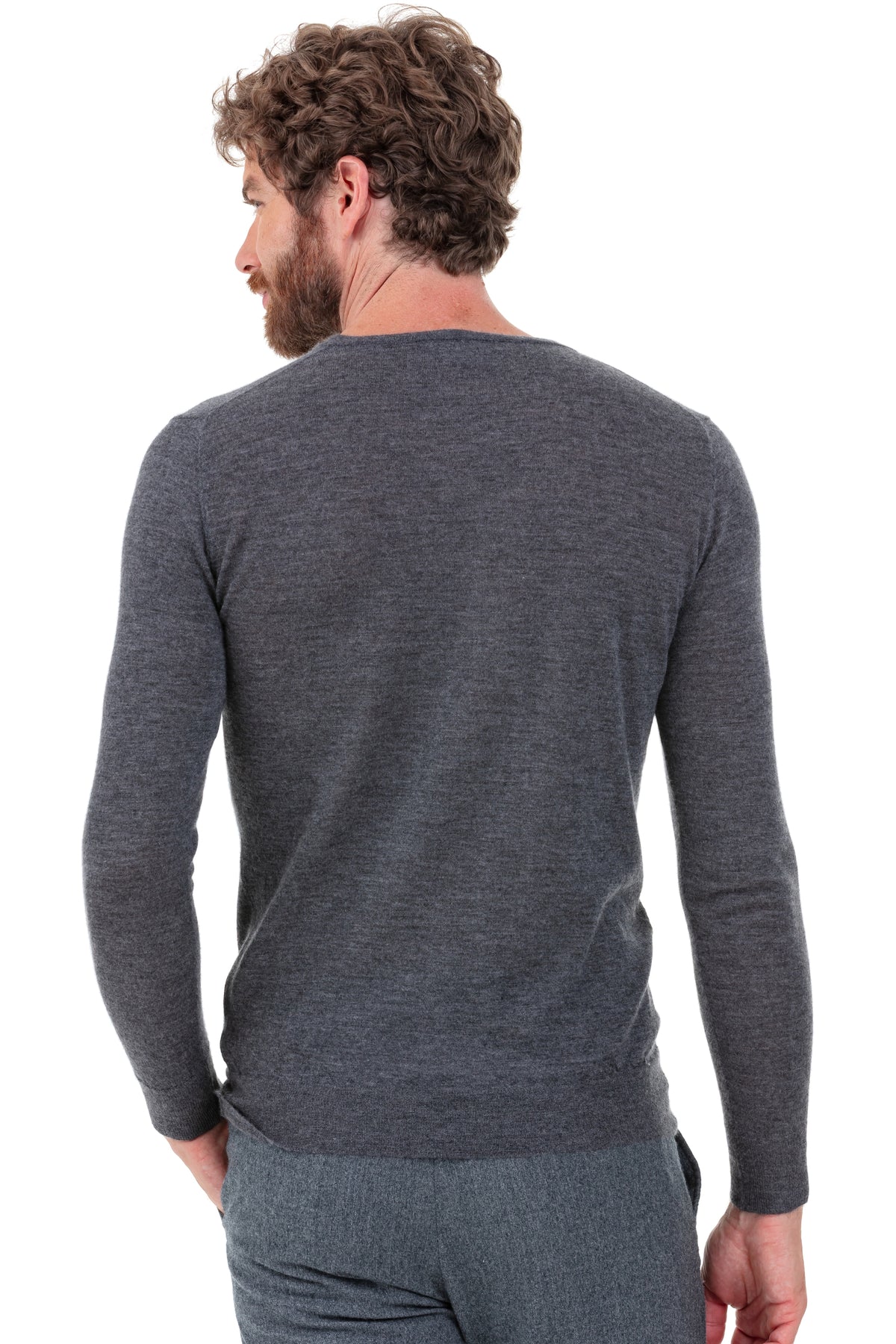 Pier en duvet de cachemire homme - Vue 1 - anthracite chiné - Mahogany