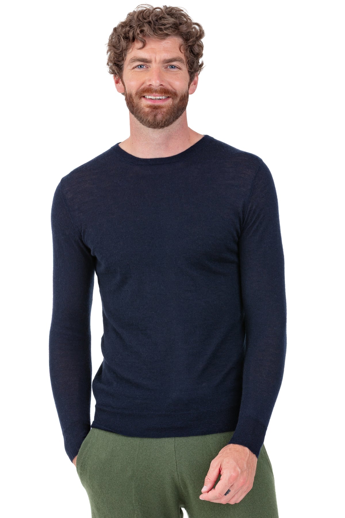 Pier aus Kaschmirduvet Herren - Marineblau - Mahogany