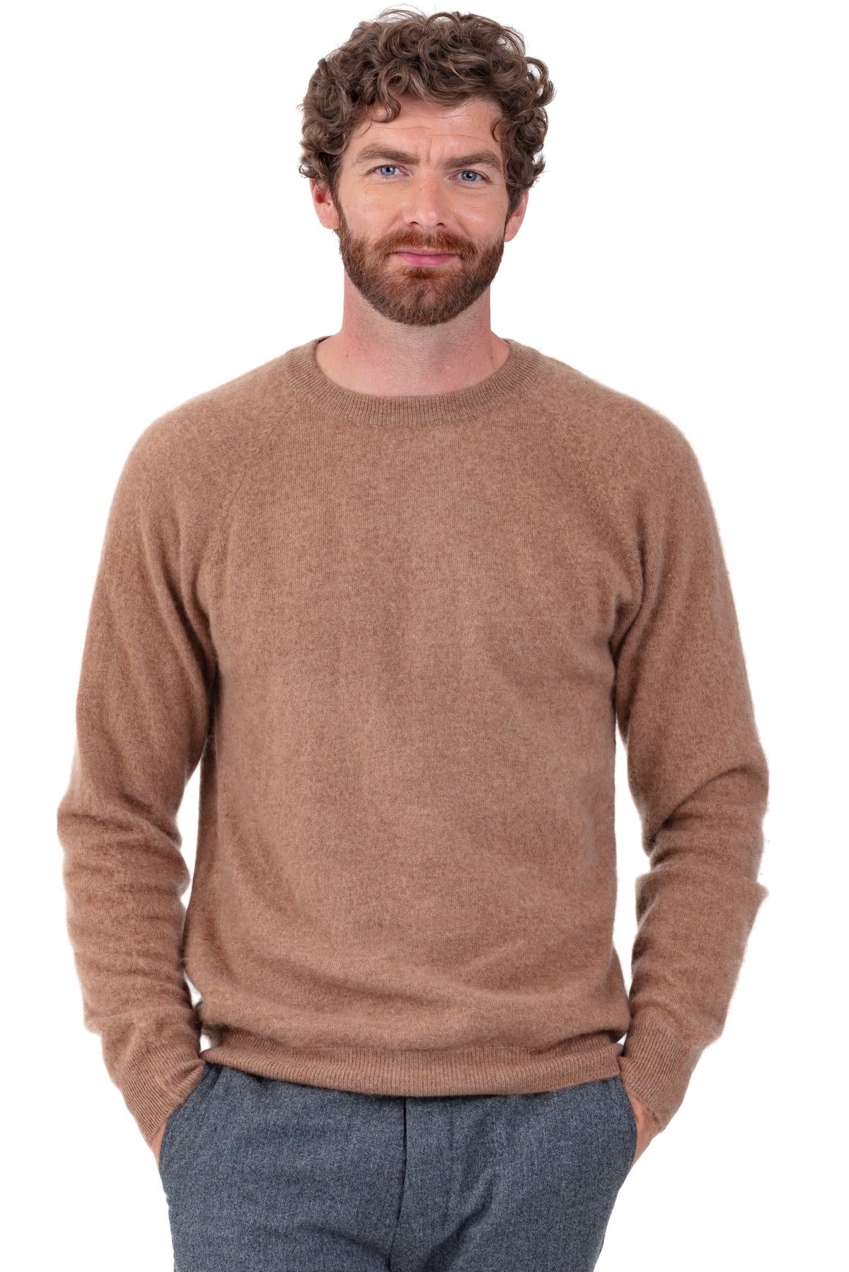 Prince Cocoon-Kaschmirpullover Herren - camel - Mahogany