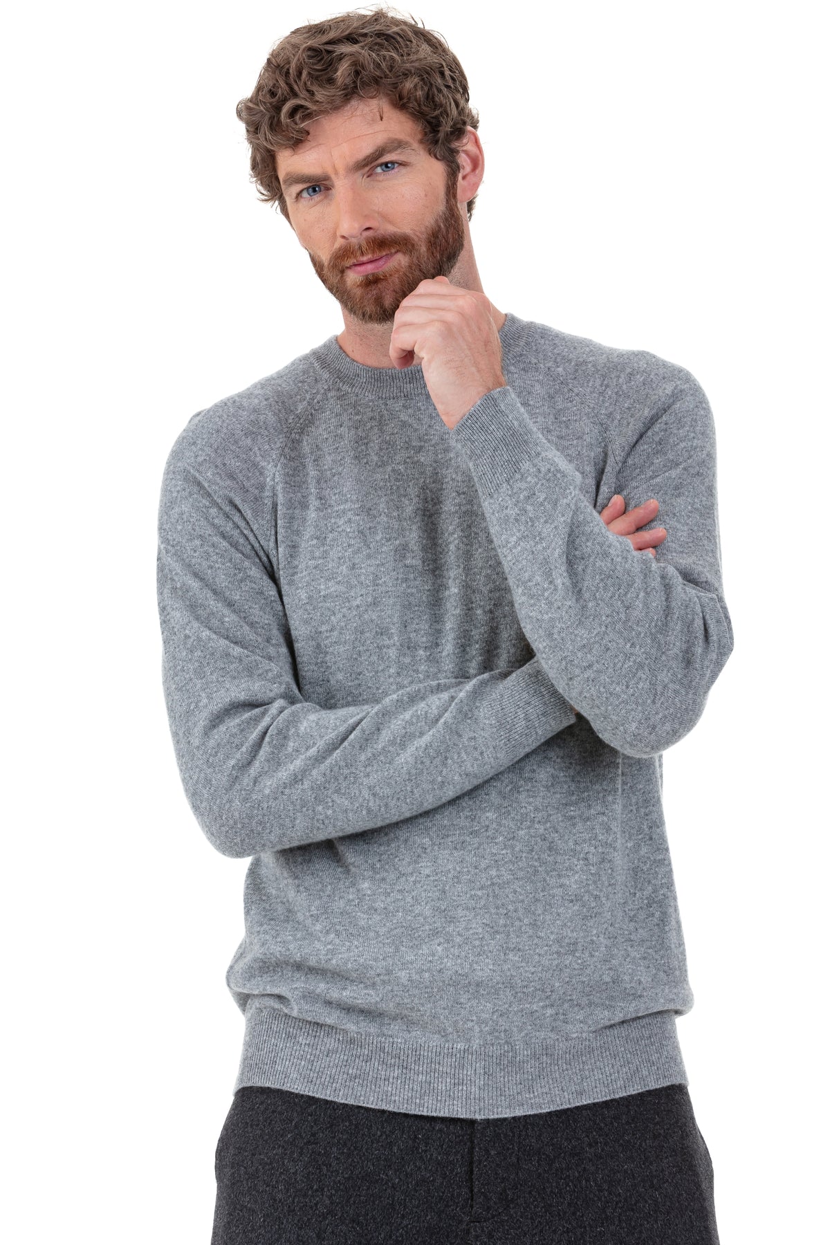 Prince Cocoon-Kaschmirpullover Herren - grey - Mahogany