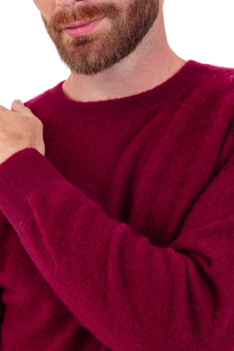 Prince Cocoon-Kaschmirpullover Herren - Ansicht 3 - wine - Mahogany