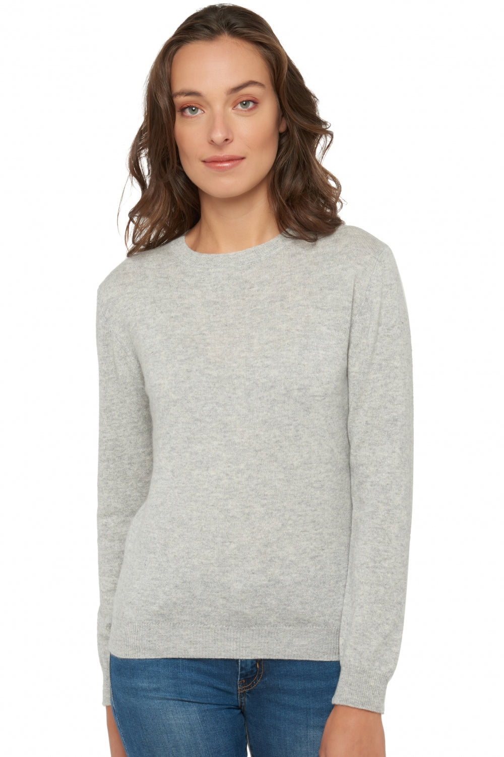 Raison Kaschmirpullover Damen - meliertes Flanellgrau - Mahogany