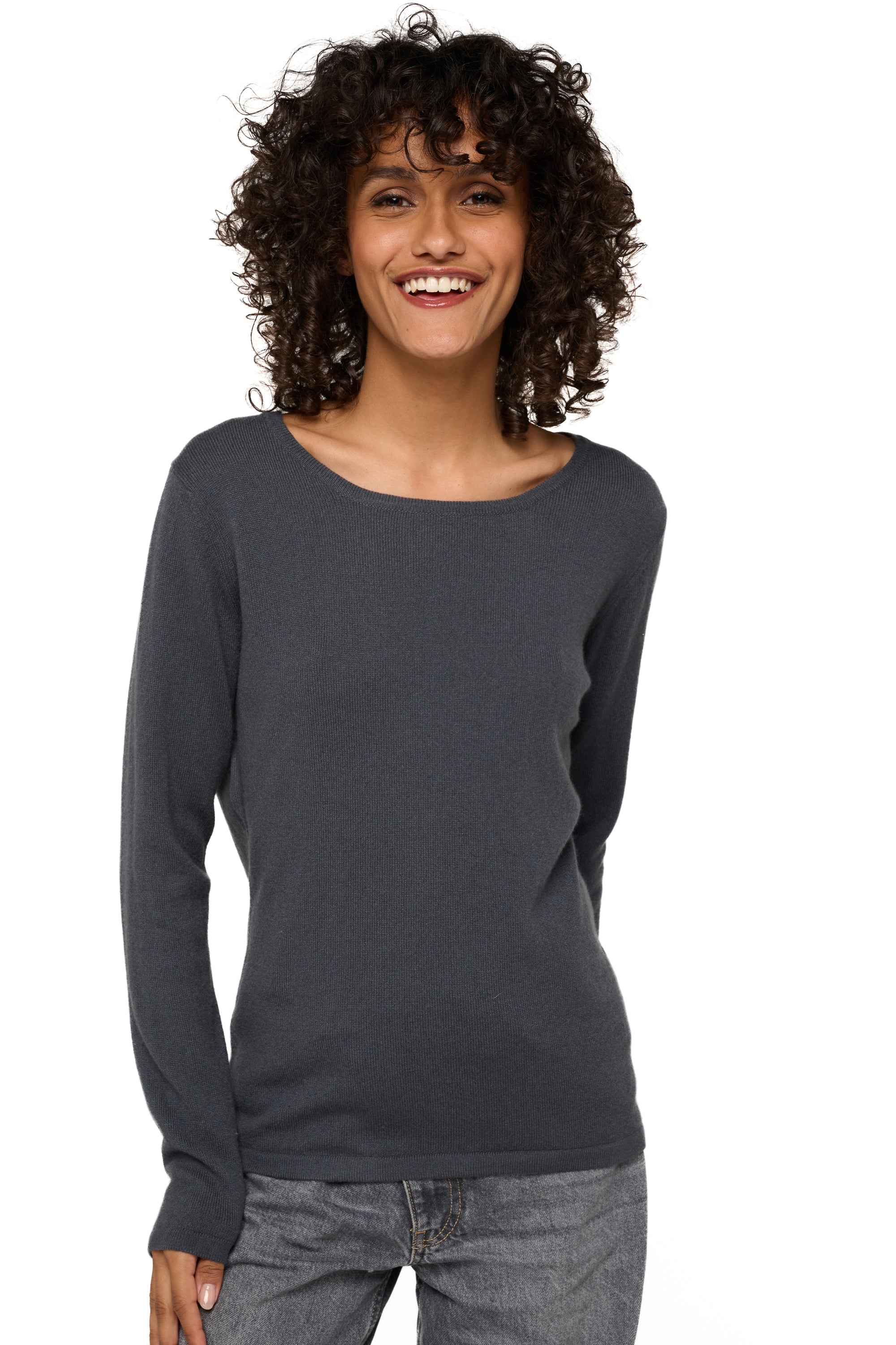 Solange Kaschmir Damen – Anthrazit – Mahogany