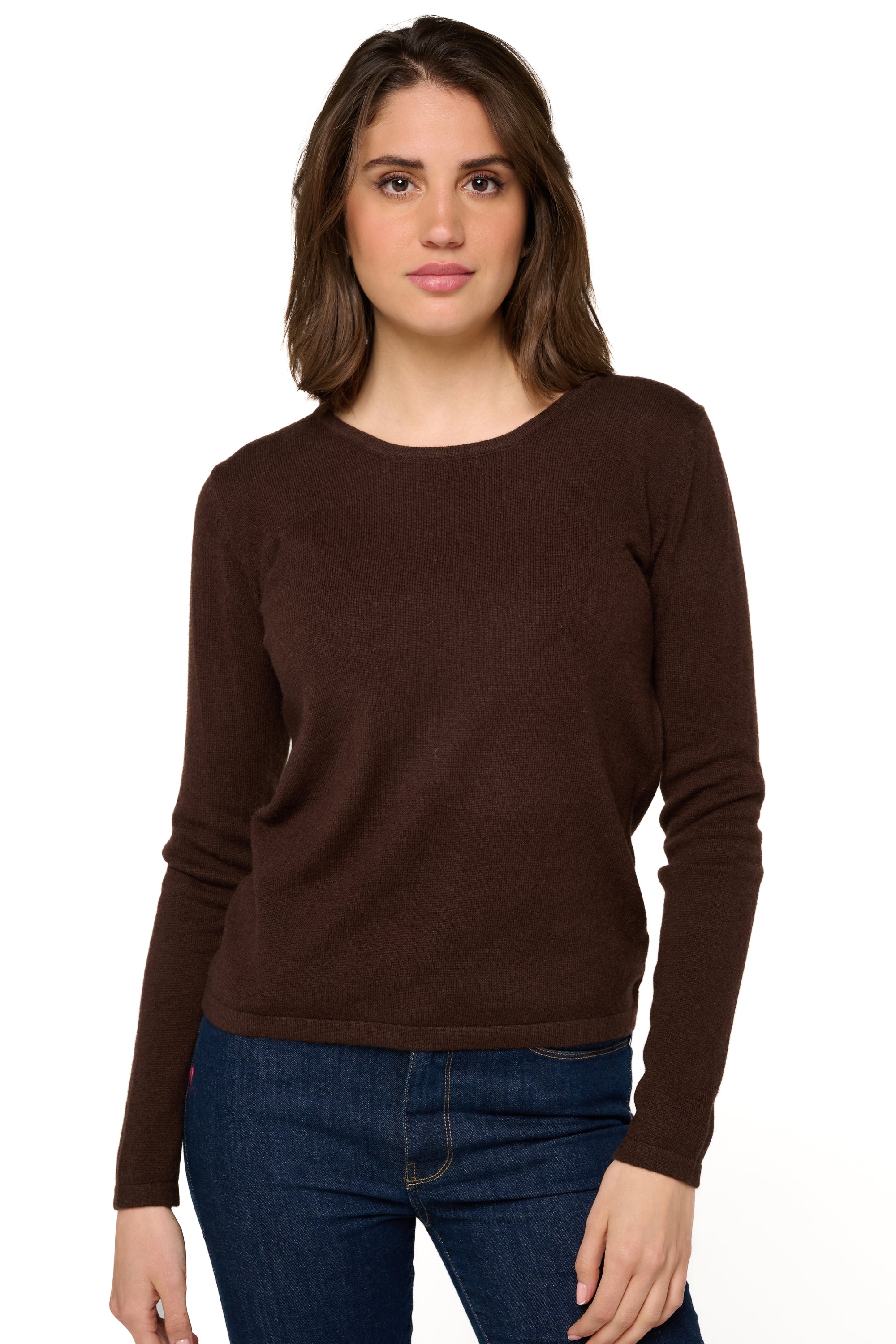Solange Kaschmirpullover Damen - cappuccino - Mahogany