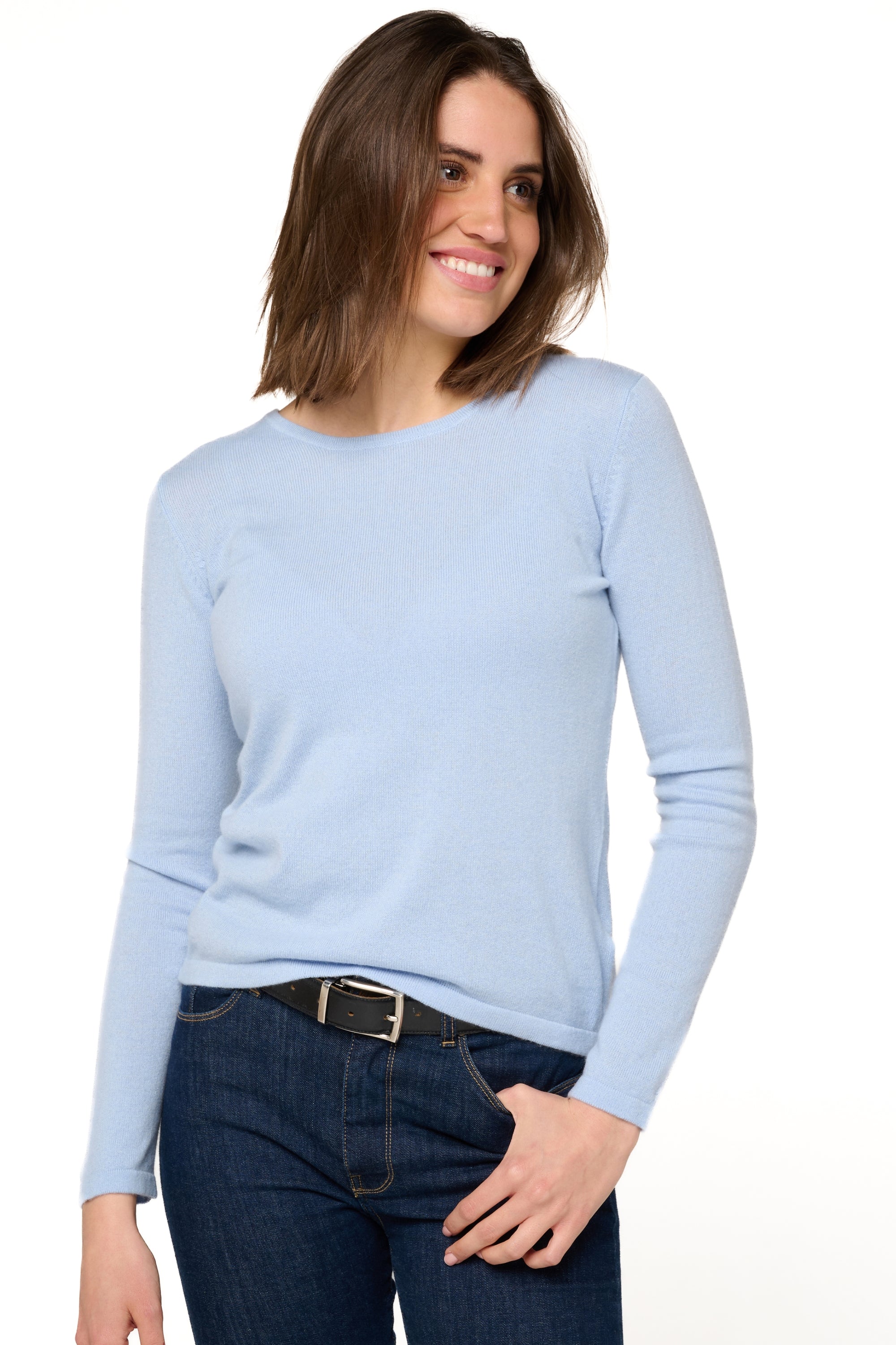 Solange Kaschmirpullover Damen - himmelblau - Mahogany