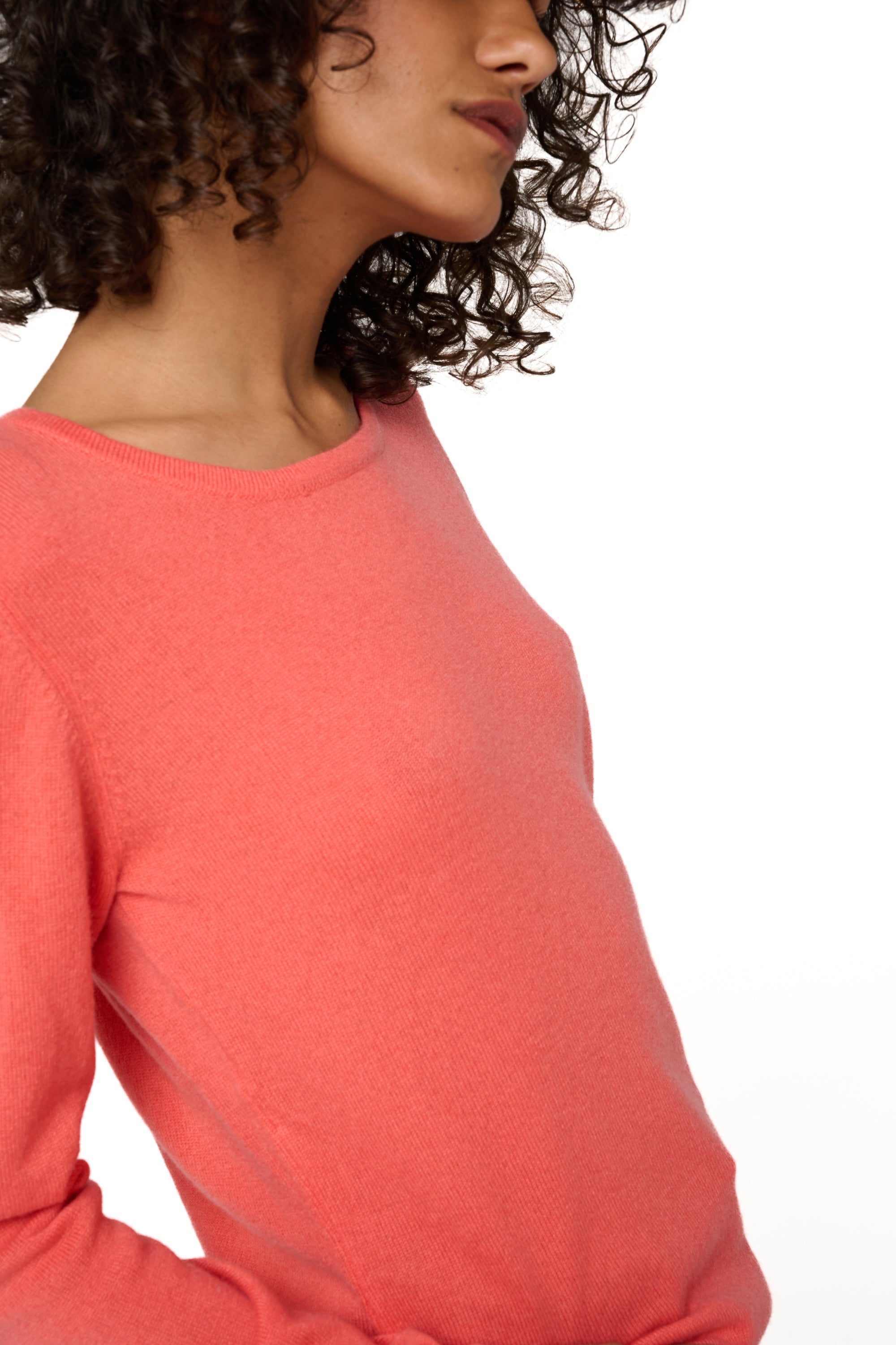 Solange en cachemire femme - Vue 2 - corail lumineux - Mahogany