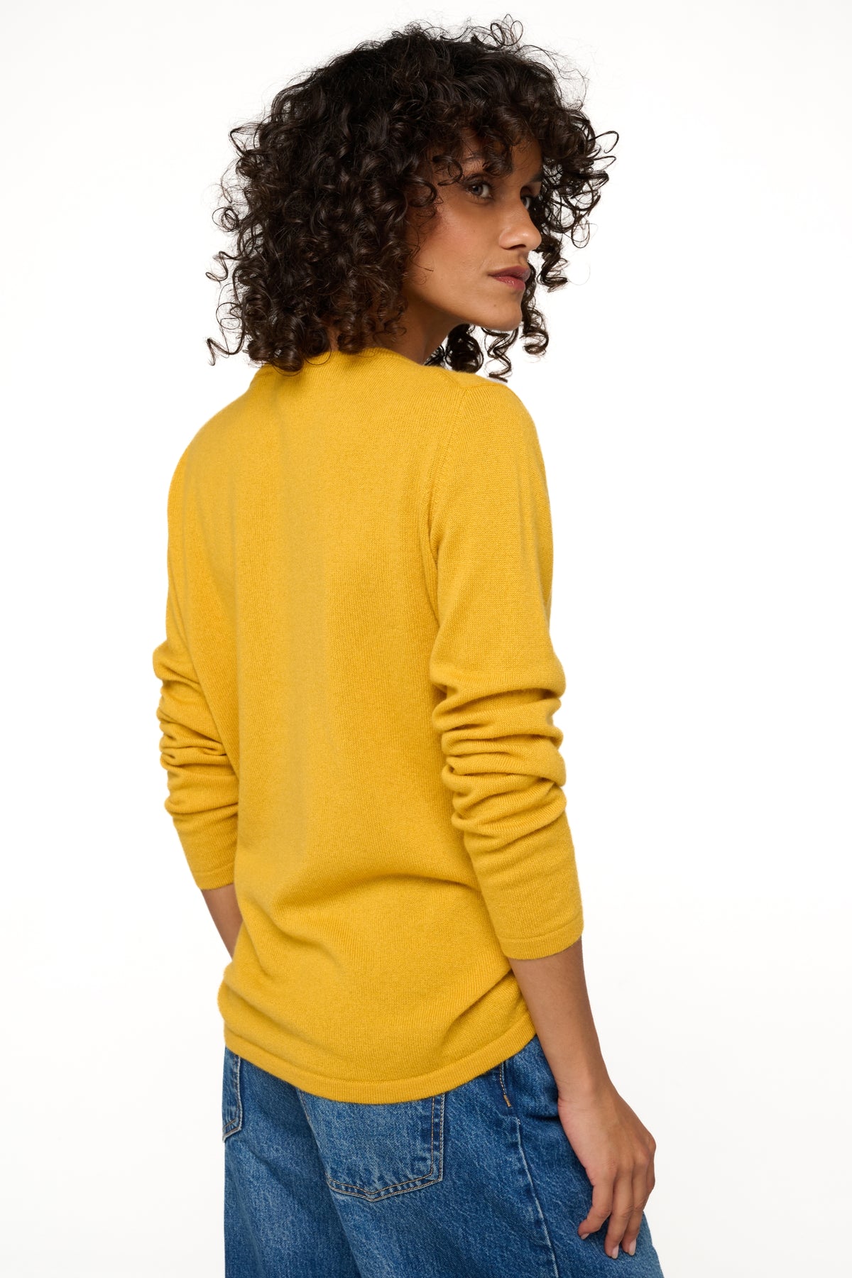 Solange aus Kaschmir für Damen - Ansicht 2 - senf - Mahogany