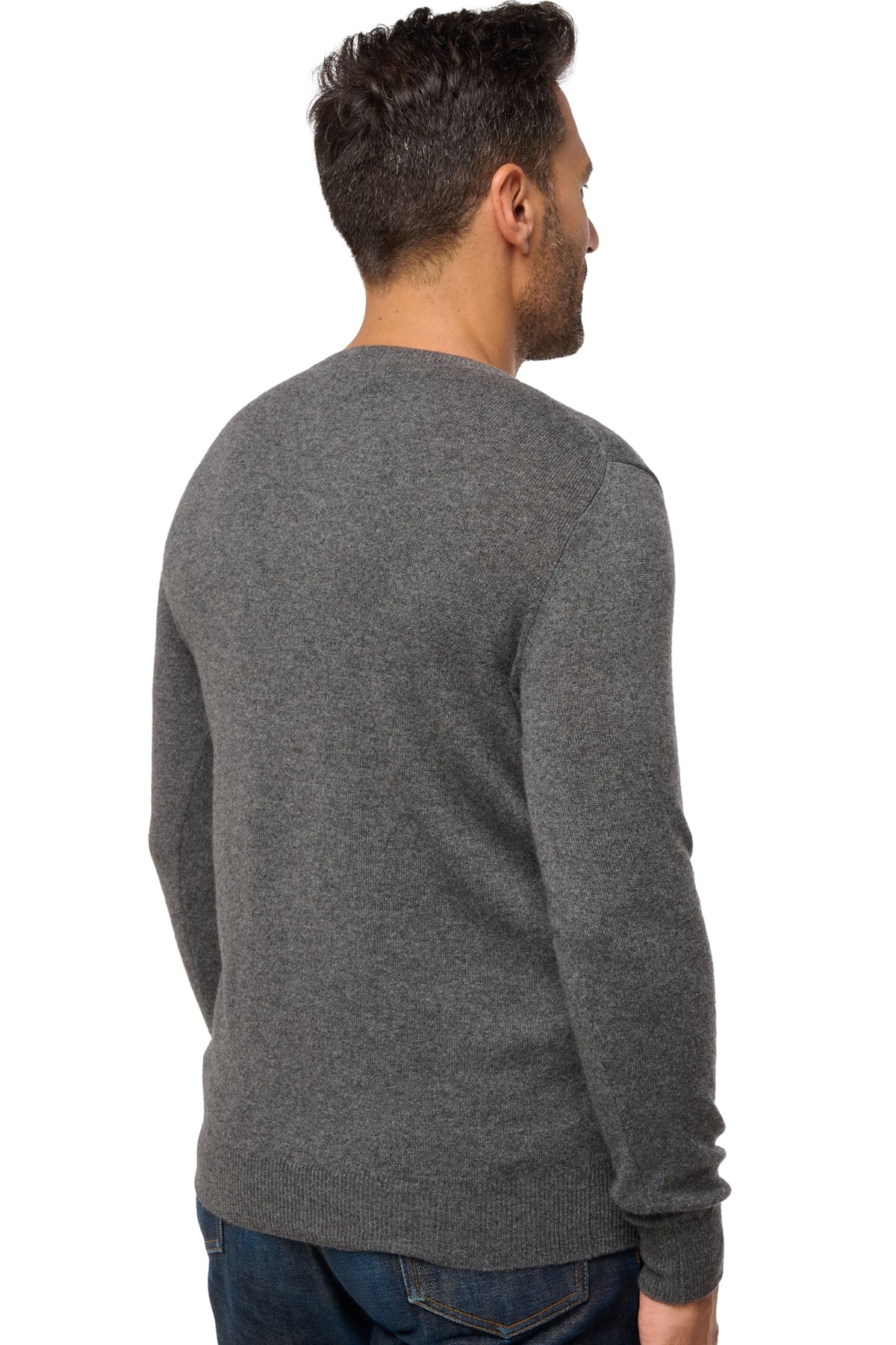 Tao en cachemire homme - Vue 2 - dark grey - Mahogany