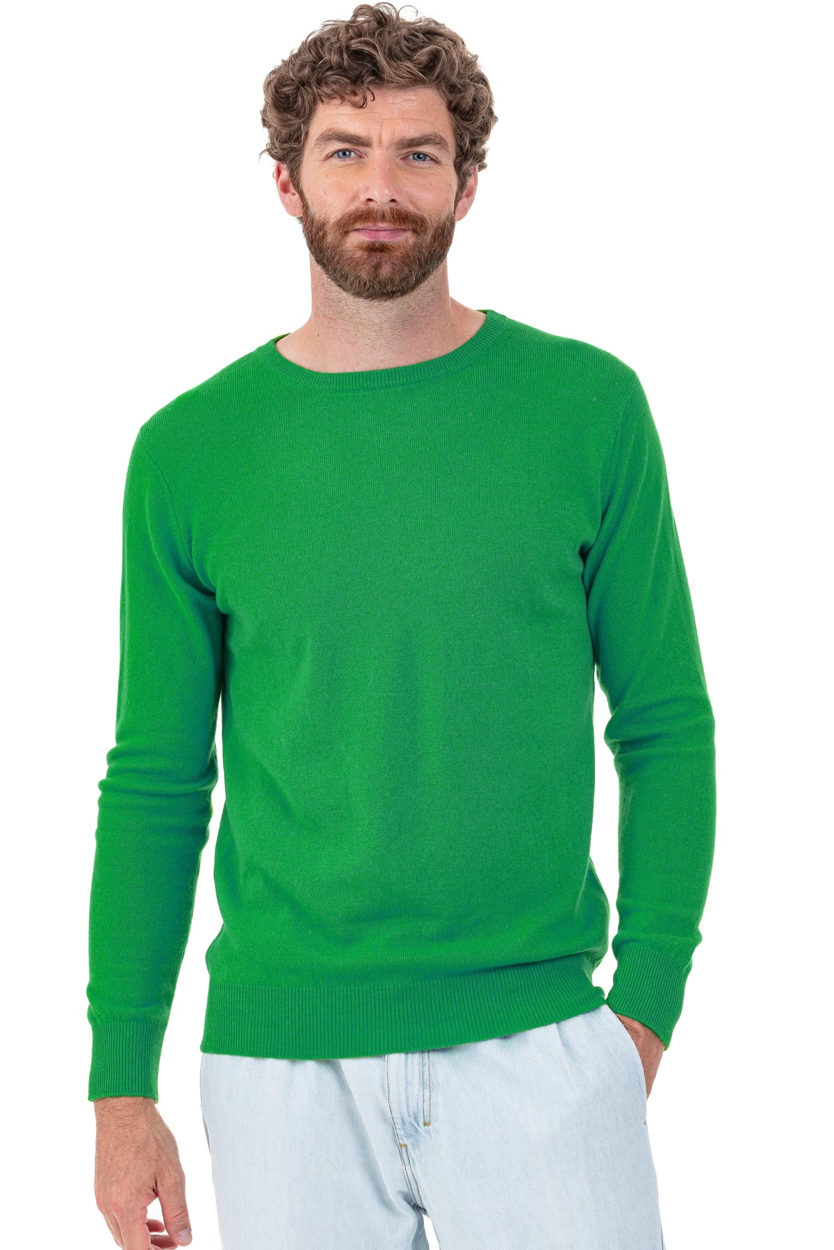 Tao aus Kaschmir für Herren - new green - Mahogany