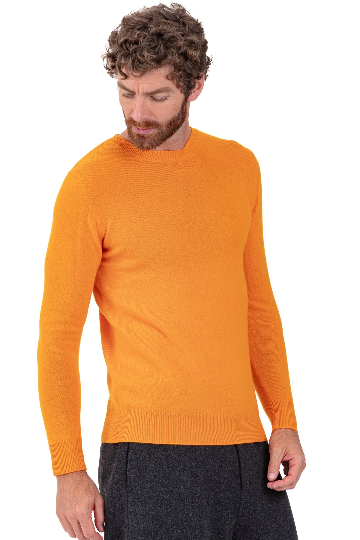 Tao aus Kaschmir für Herren - Orange - Mahogany
