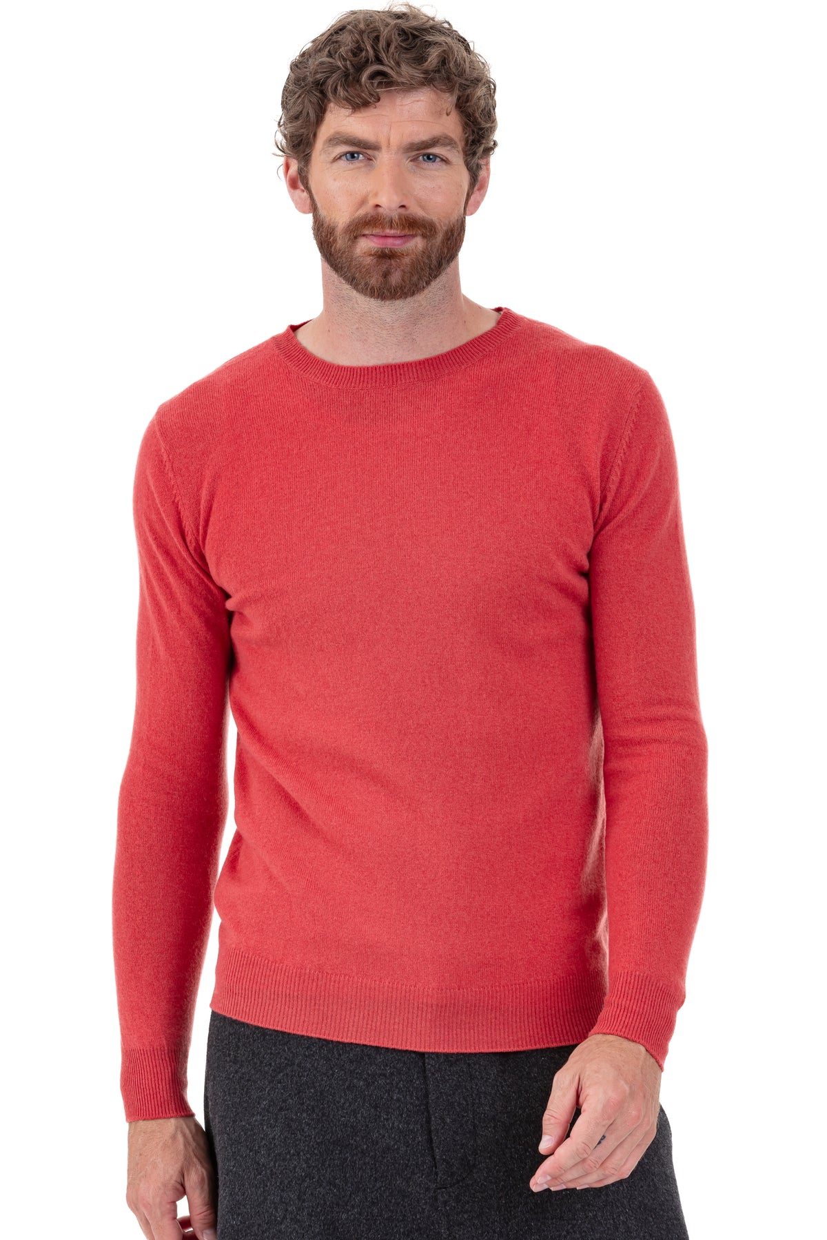 Tao aus Kaschmir für Herren - quite coral - Mahogany