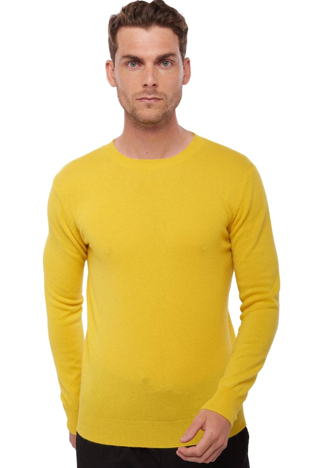 Tao aus Kaschmir für Herren - sunny yellow - Mahogany