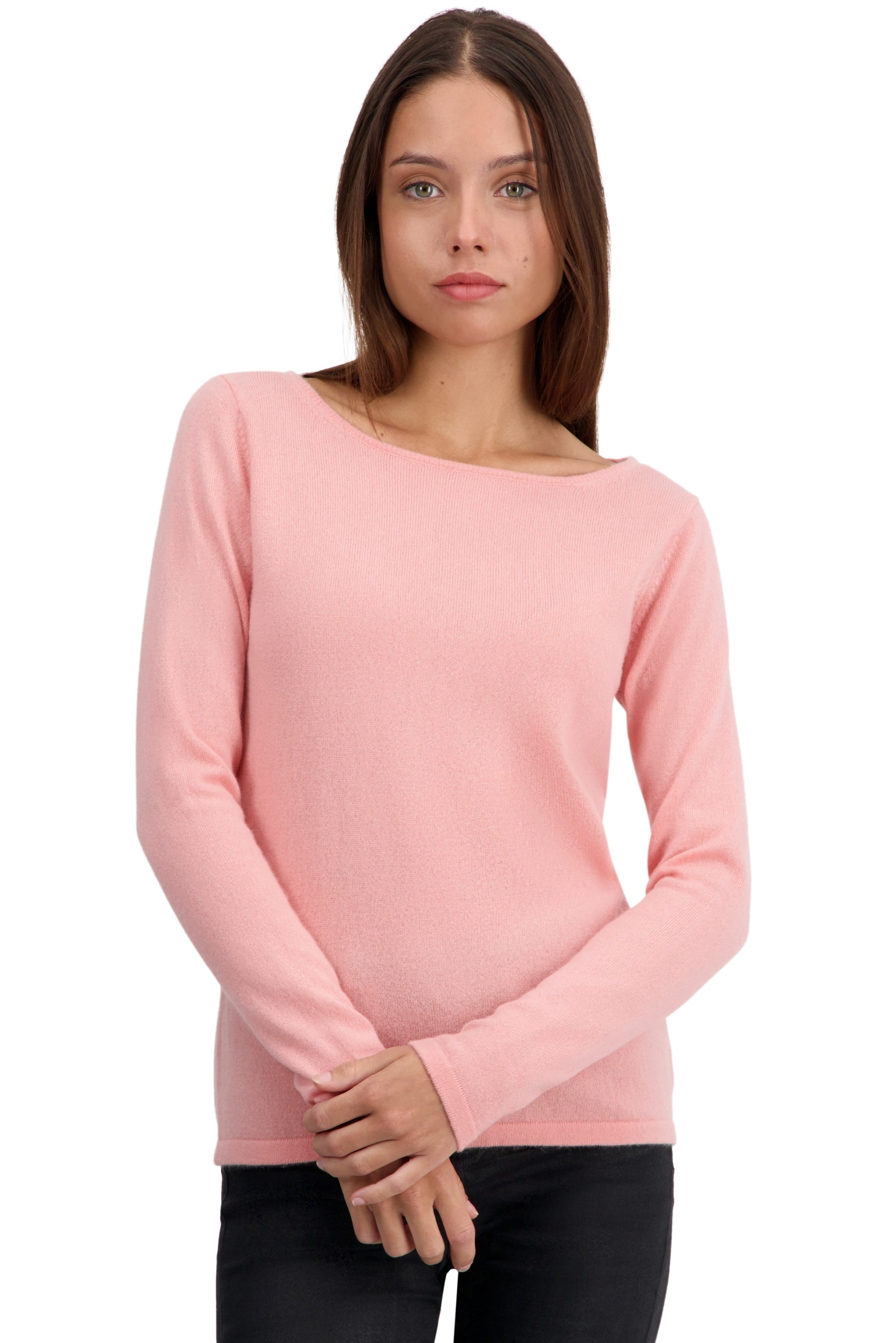 Tennessy Kaschmirpullover Damen - tea rose - Mahogany