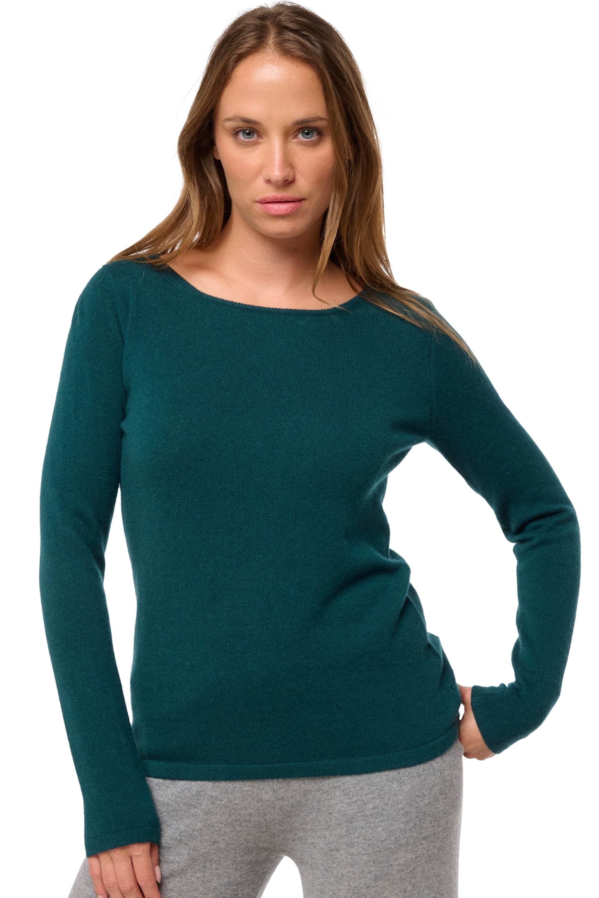 Tennessy Kaschmirpullover Damen - vert emeraude - Mahogany