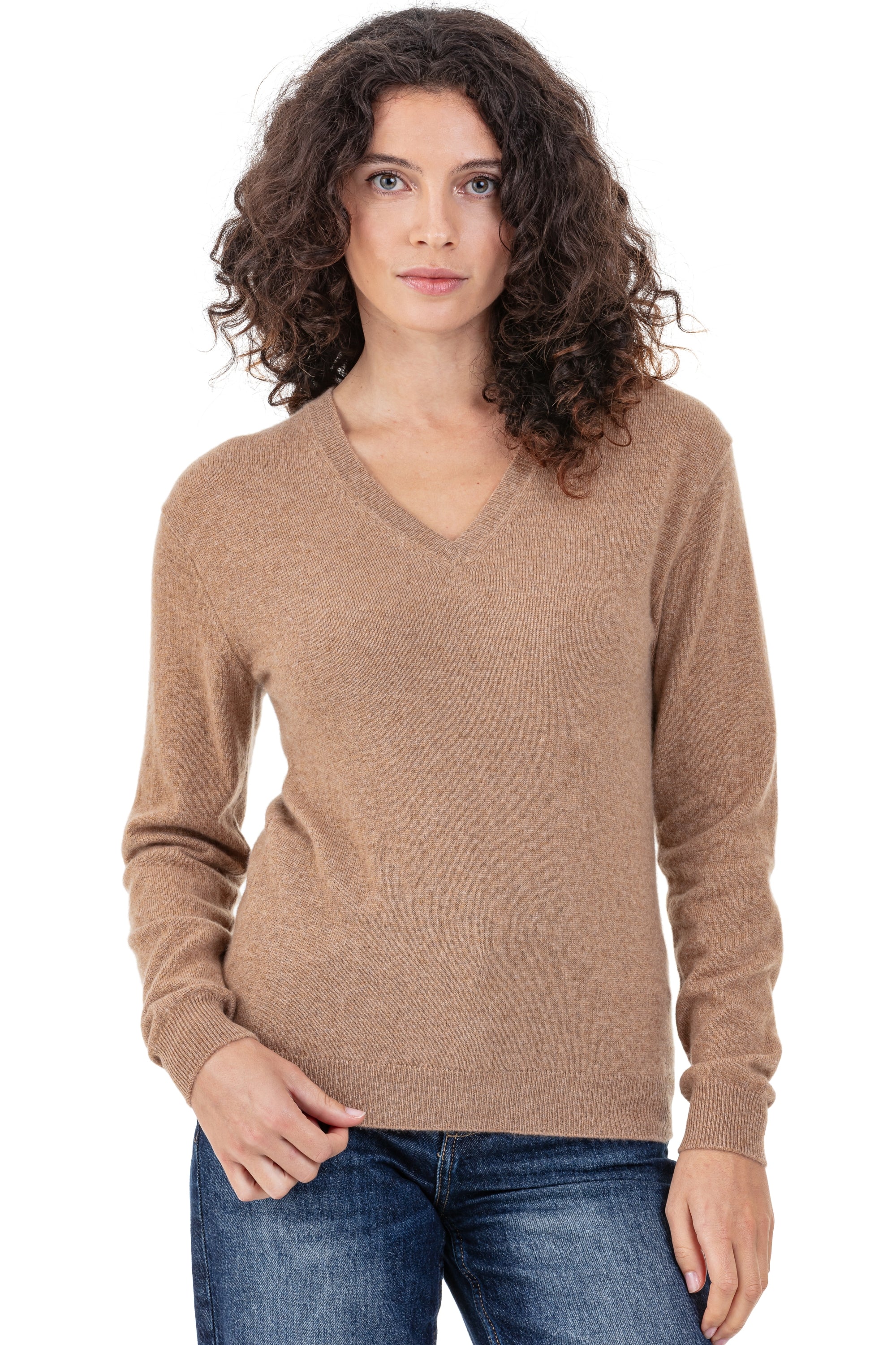 Tessa aus Kaschmir Damen - camel - Mahogany