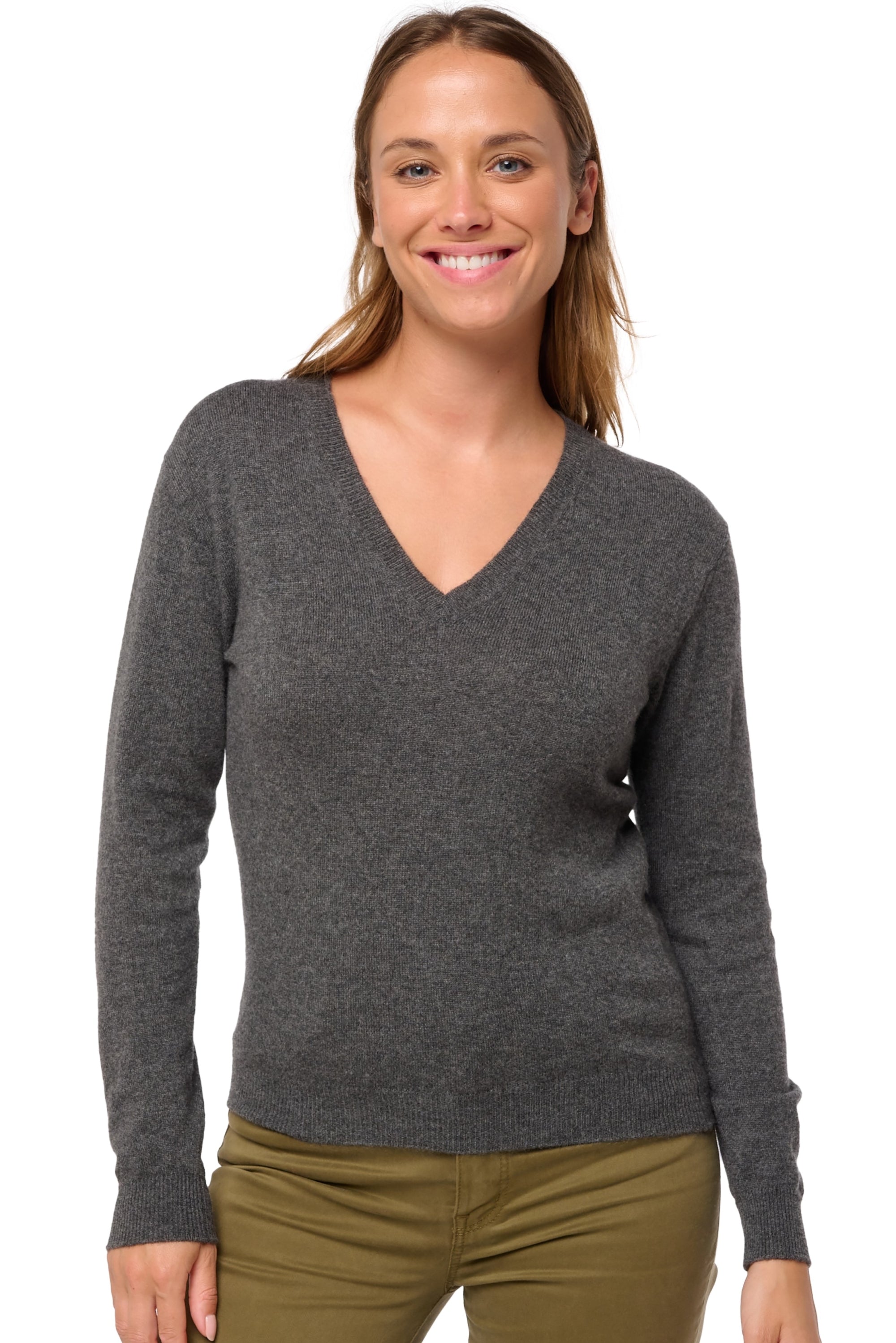 Tessa aus Kaschmir Damen - dark grey - Mahogany