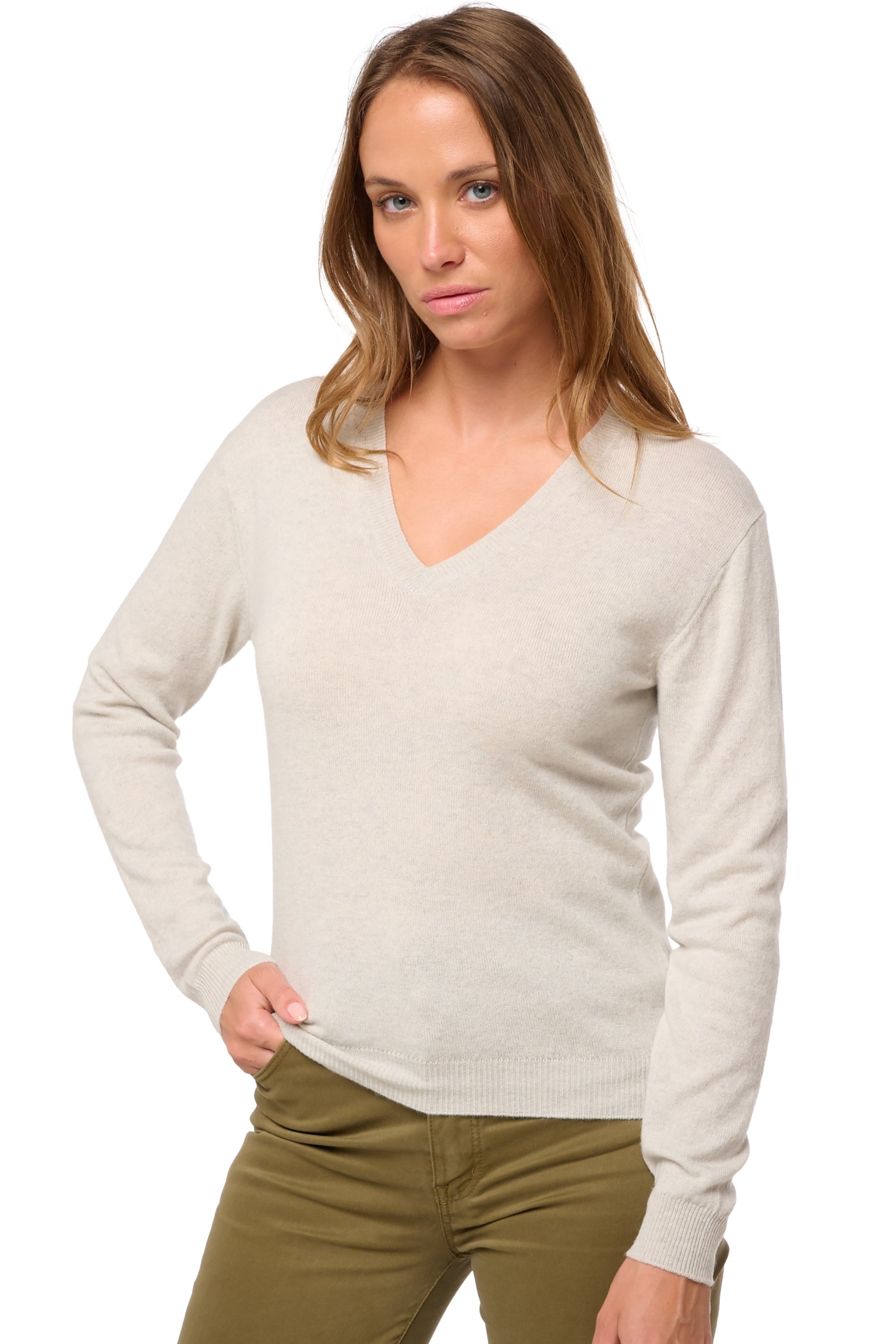 Tessa aus Kaschmir Damen - fluo white - Mahogany