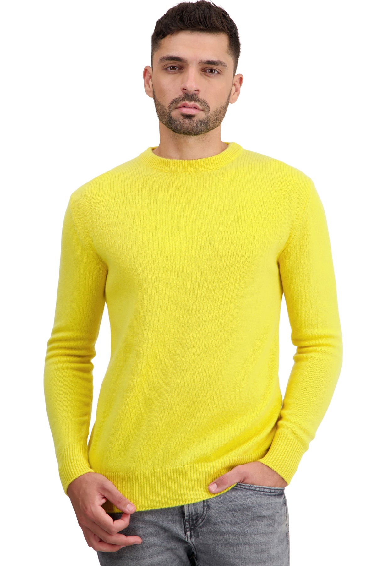 Touraine aus Kaschmir für Herren - daffodil - Mahogany