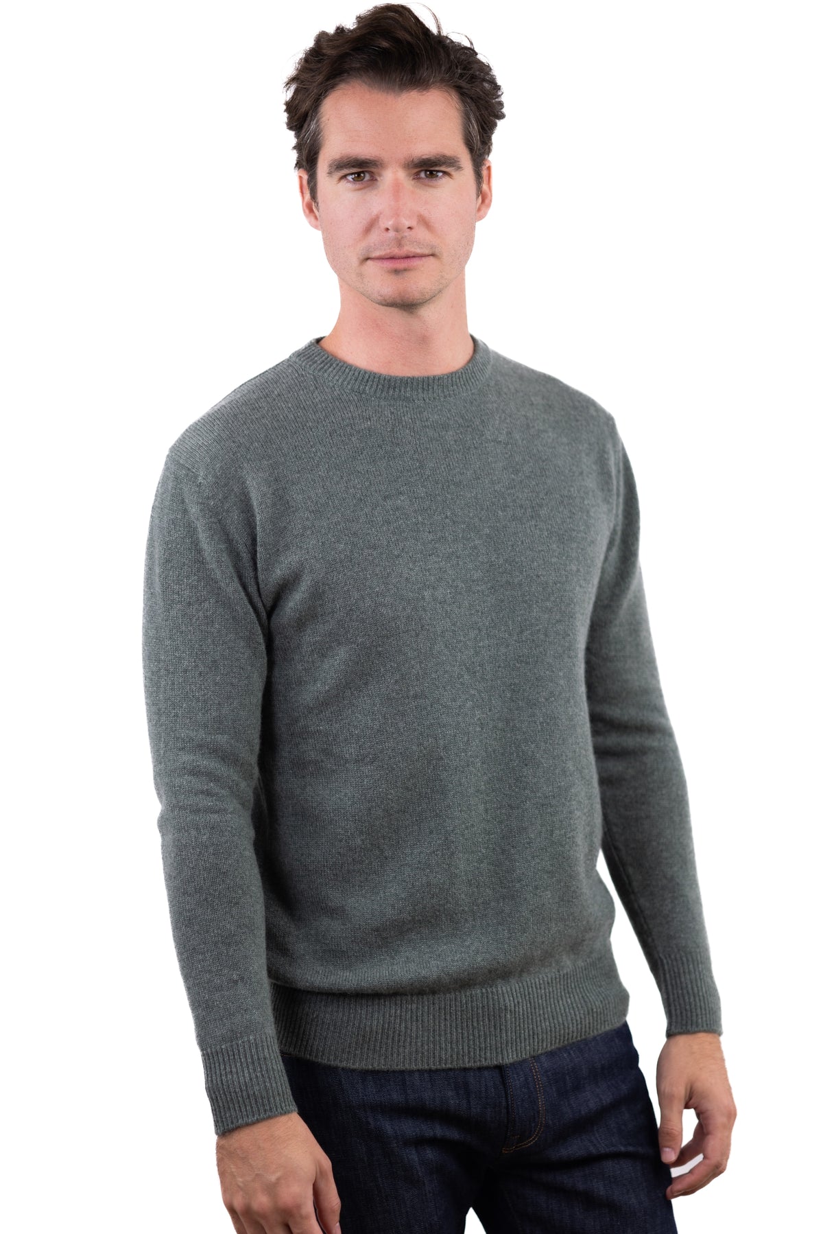 Touraine aus Kaschmir für Herren - military green - Mahogany