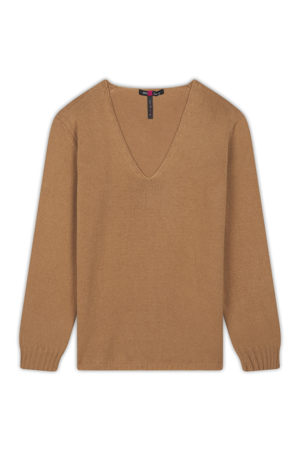 Vanessa aus Kaschmir für Damen - Kamel - Mahogany