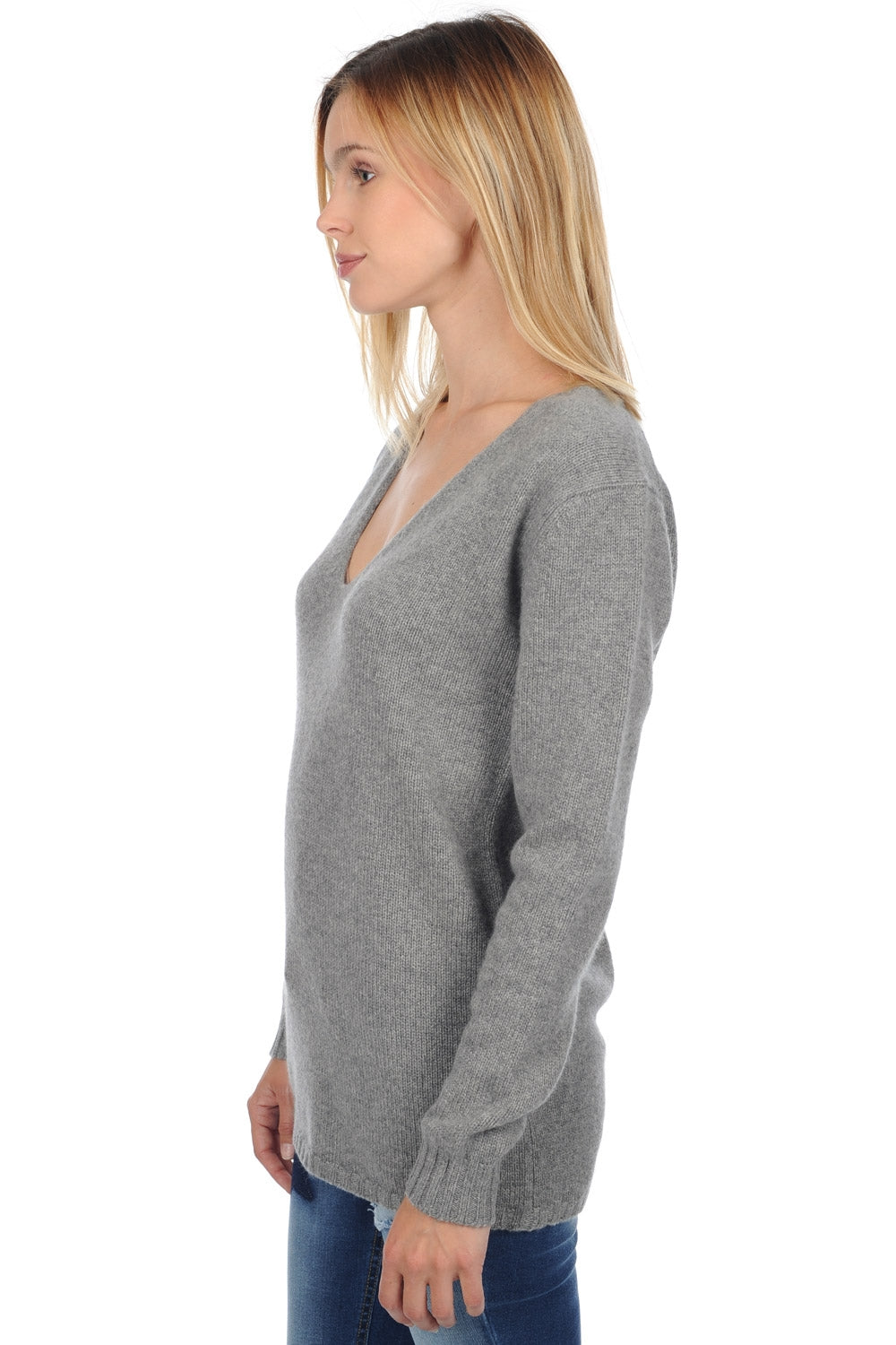 Vanessa en cachemire femme - Vue 1 - gris chiné - Mahogany