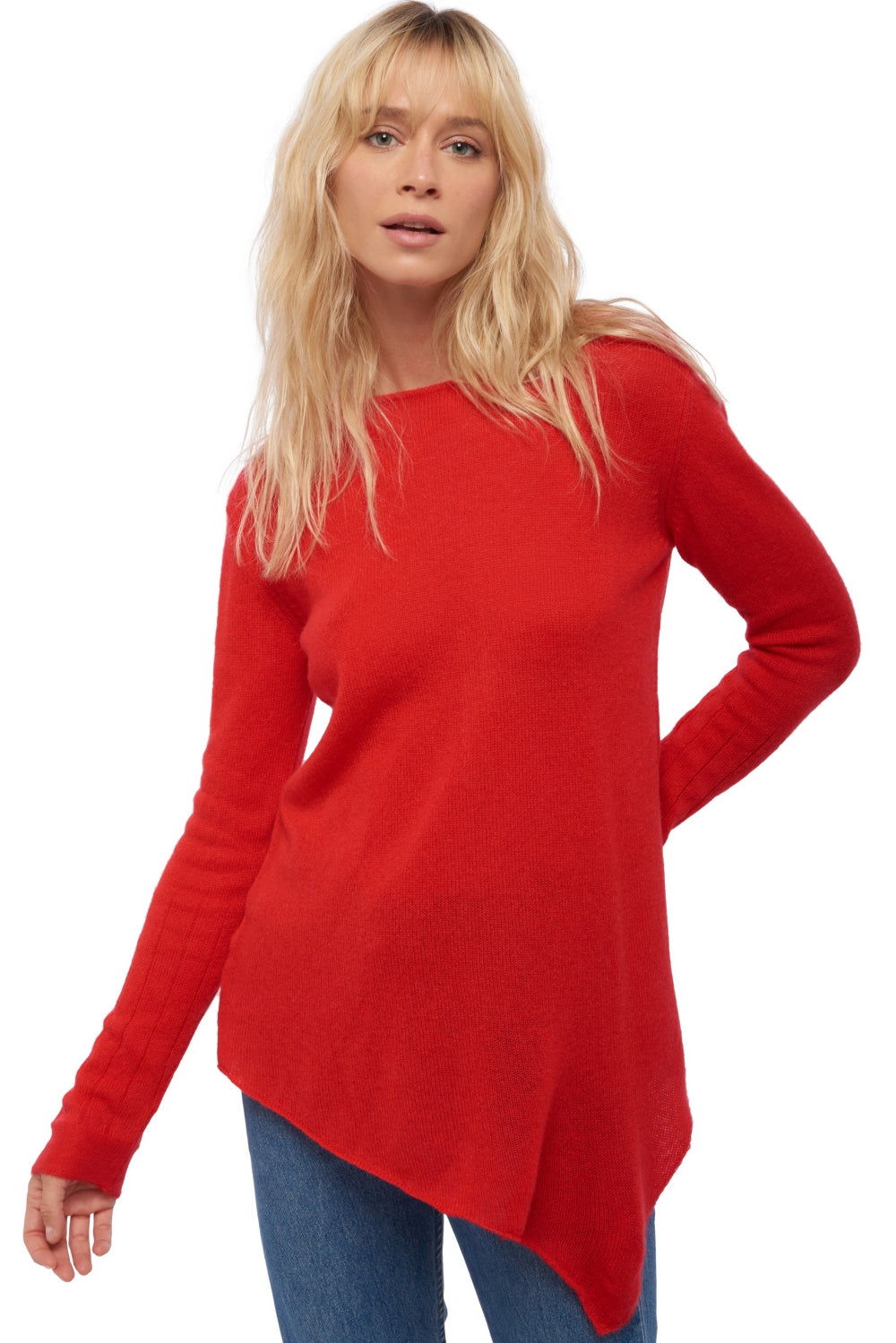 Zaia aus Kaschmir für Damen - Rot - Mahogany