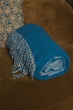 Cashmere accessoires amadora 140 x 220 leuchtendes blau zeitloses beige 140 x 220 cm