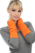 Cashmere accessoires kaschmir handschuhe ava orange 28x9cm