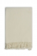 Cashmere accessoires kaschmir plaid decke frisbi 147 x 203 ecru 147 x 203 cm