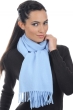 Cashmere accessoires kaschmir schals kazu200 blauer himmel 200 x 35 cm