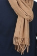 Cashmere accessoires kaschmir schals zak200 camel meliert 200 x 35 cm