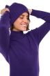 Cashmere accessoires kaschmir strickmutzen youpie deep purple 26 x 26 cm
