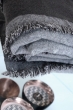 Cashmere accessoires kuschelwelt fougere 125 x 175 grau meliert anthrazit 125 x 175