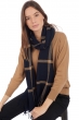 Cashmere accessoires neu amsterdam nachtblau   camel 50 x 210 cm