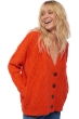 Cashmere accessoires valaska bloody orange 2xl
