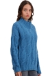 Cashmere kaschmir pullover damen rollkragen twiggy manor blue 4xl