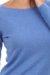Cashmere kaschmir pullover damen rundhalsausschnitt solange blau meliert 2xl