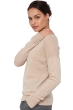 Cashmere kaschmir pullover damen rundhalsausschnitt warning natural beige gr 1